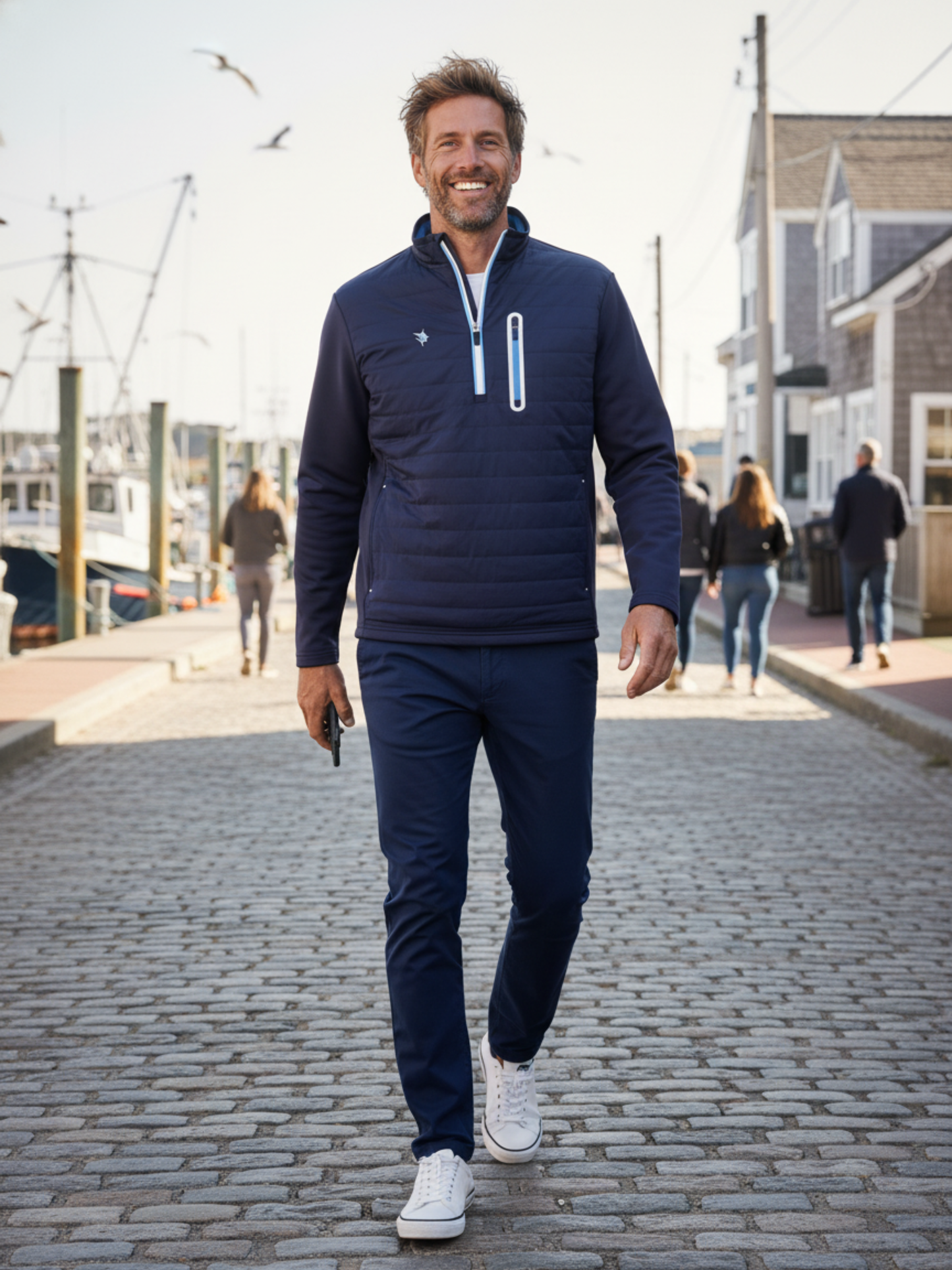 Hampton Pullover Technical Layer (Navy)