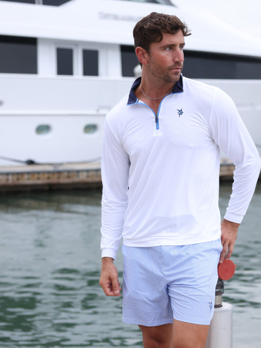 Freeport Shorts - Royal Blue Seersucker