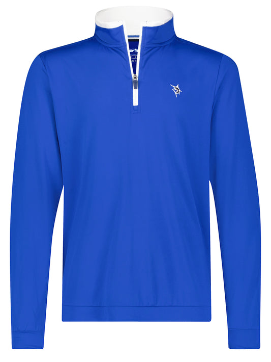 Long Beach Quarter Zip Ultra Soft Lightweight (Royal Blue)