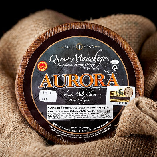 Manchego - DOP Aurora Kosher Cheese Wedge - Castilla La Mancha, Spain