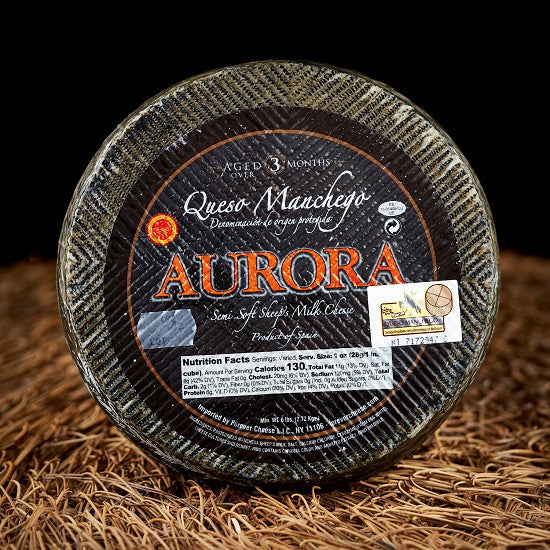 Manchego - DOP Aurora Kosher Cheese Wedge - Castilla La Mancha, Spain