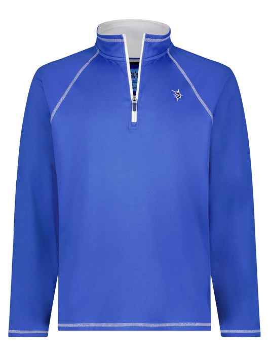 New Harbor Quarter Zip Effortless Comfort (Royal Blue)