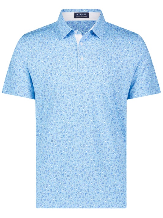 Spirits Cocktail Print Polo