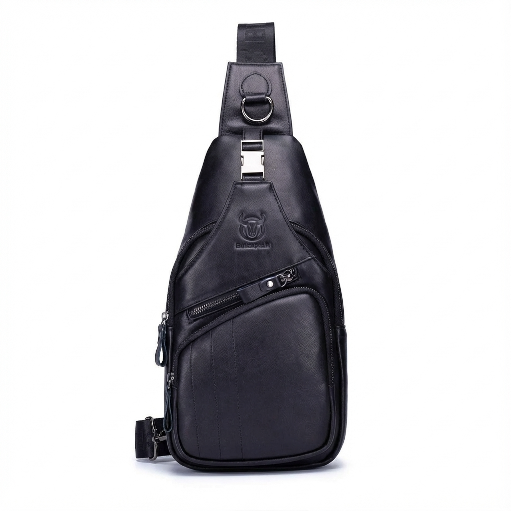 Leather Crossbody Chest Bag – Refined & Rugged