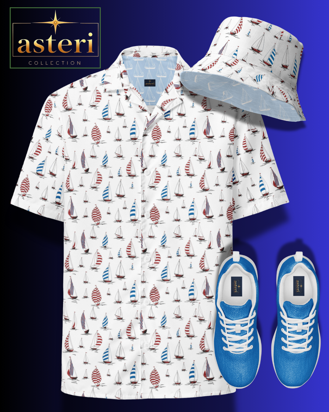 Marina Sailboats - Unisex button shirt