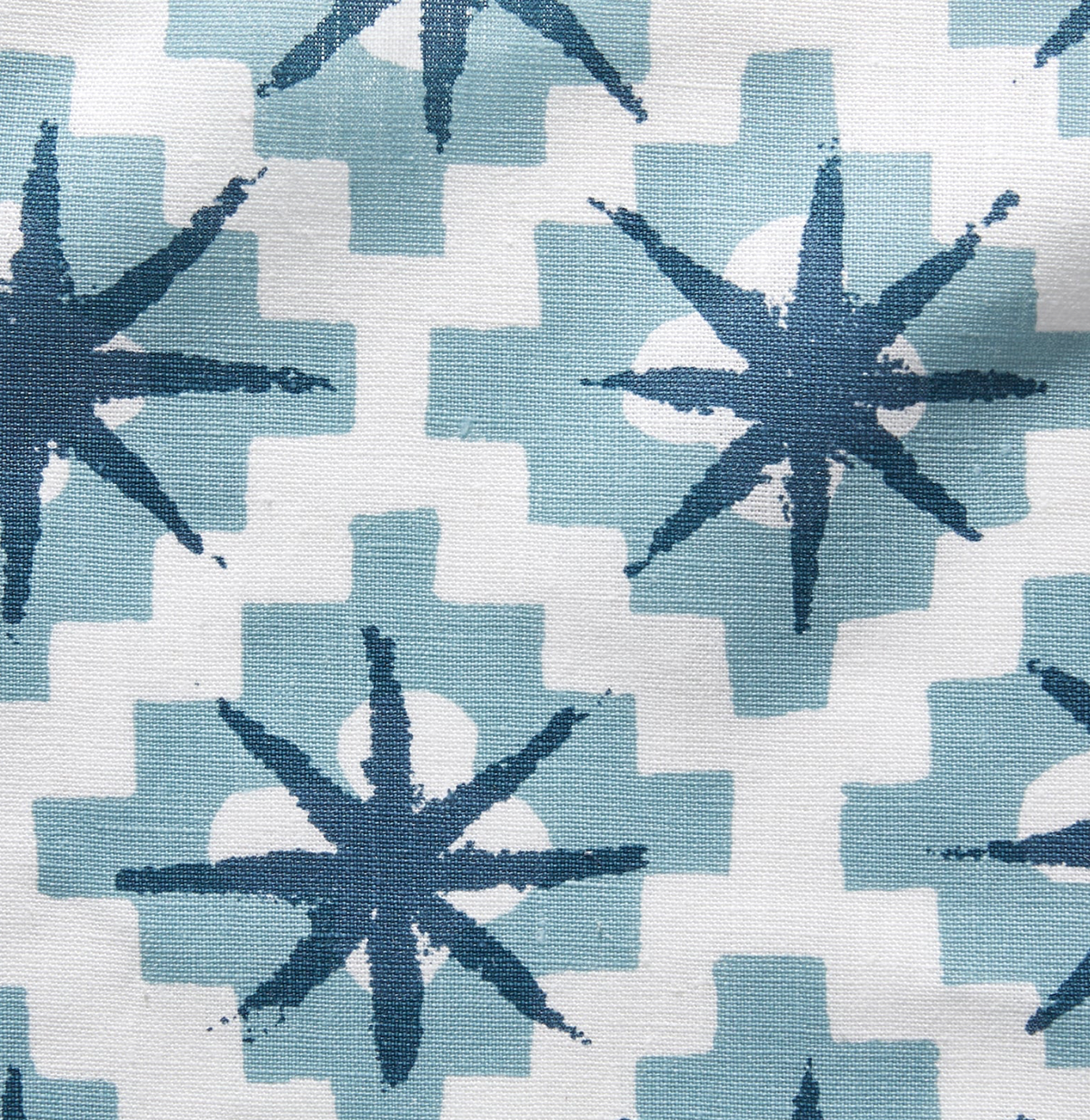 Starburst Pillow Cover in North Blue/Blue