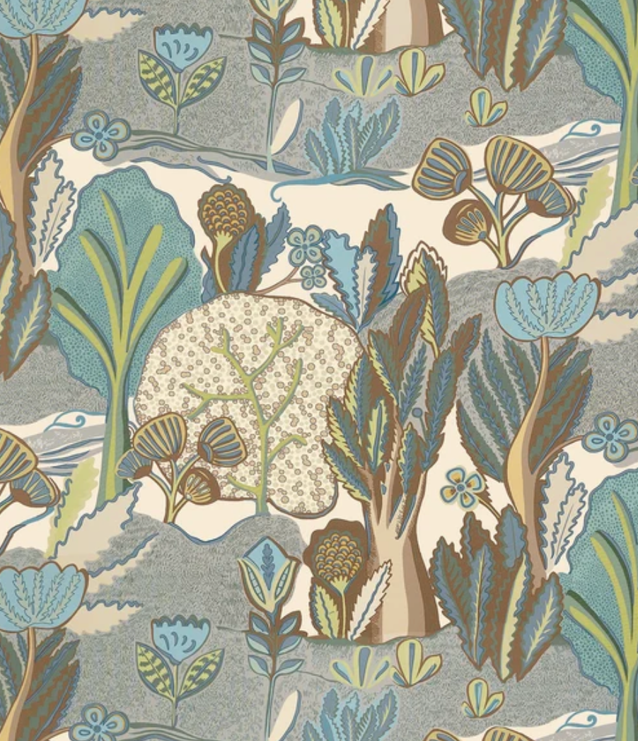 Albero Pillow Cover in Sage and Beige