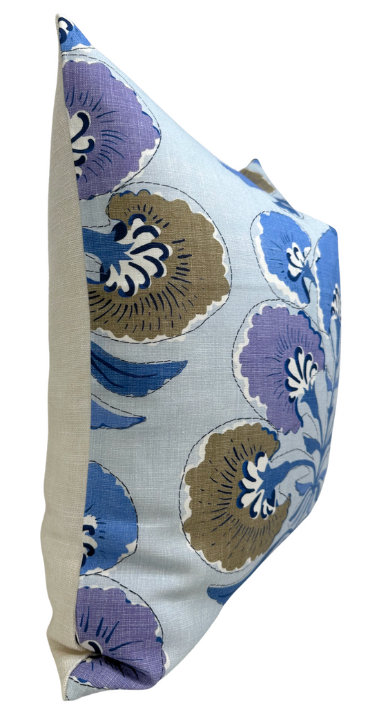 Tybee Tree Pillow Cover in Lavender and Blue