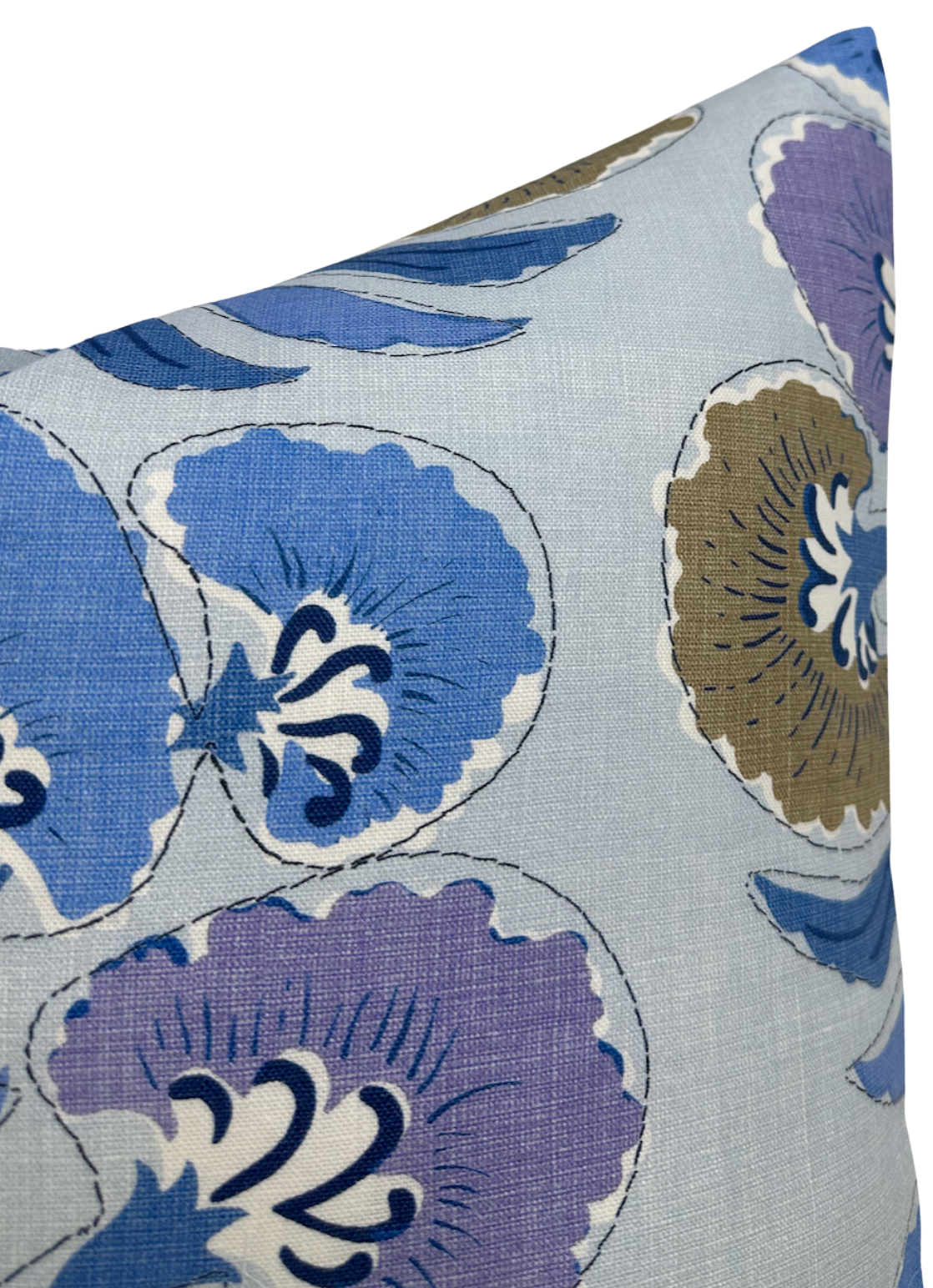Tybee Tree Pillow Cover in Lavender and Blue