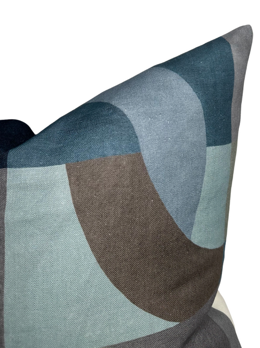 Colonnade Pillow Cover in Indigo