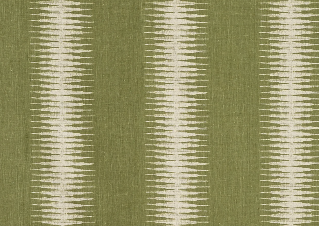 Ikat Pillow Cover in Olive Green