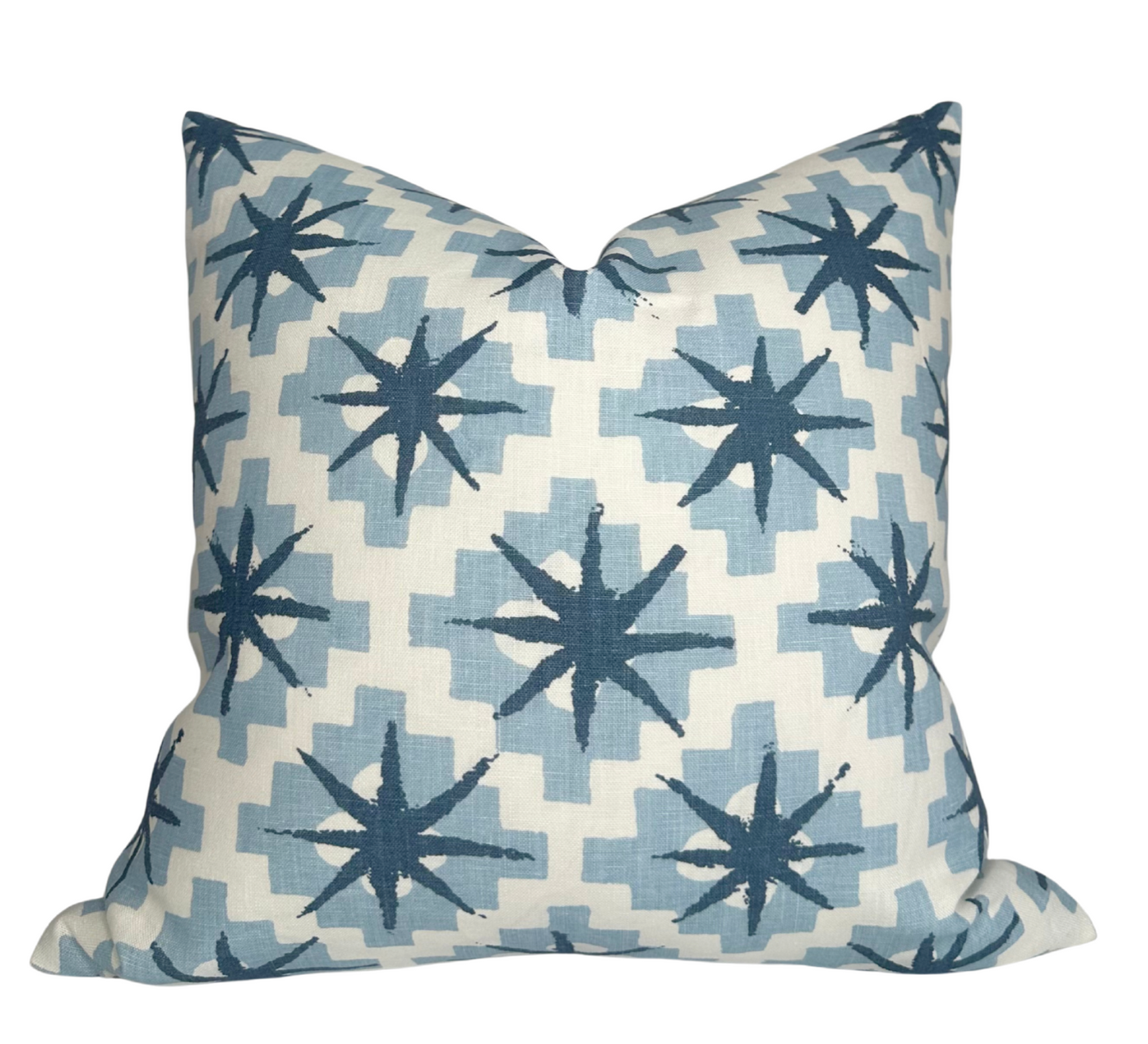 Starburst Pillow Cover in North Blue/Blue