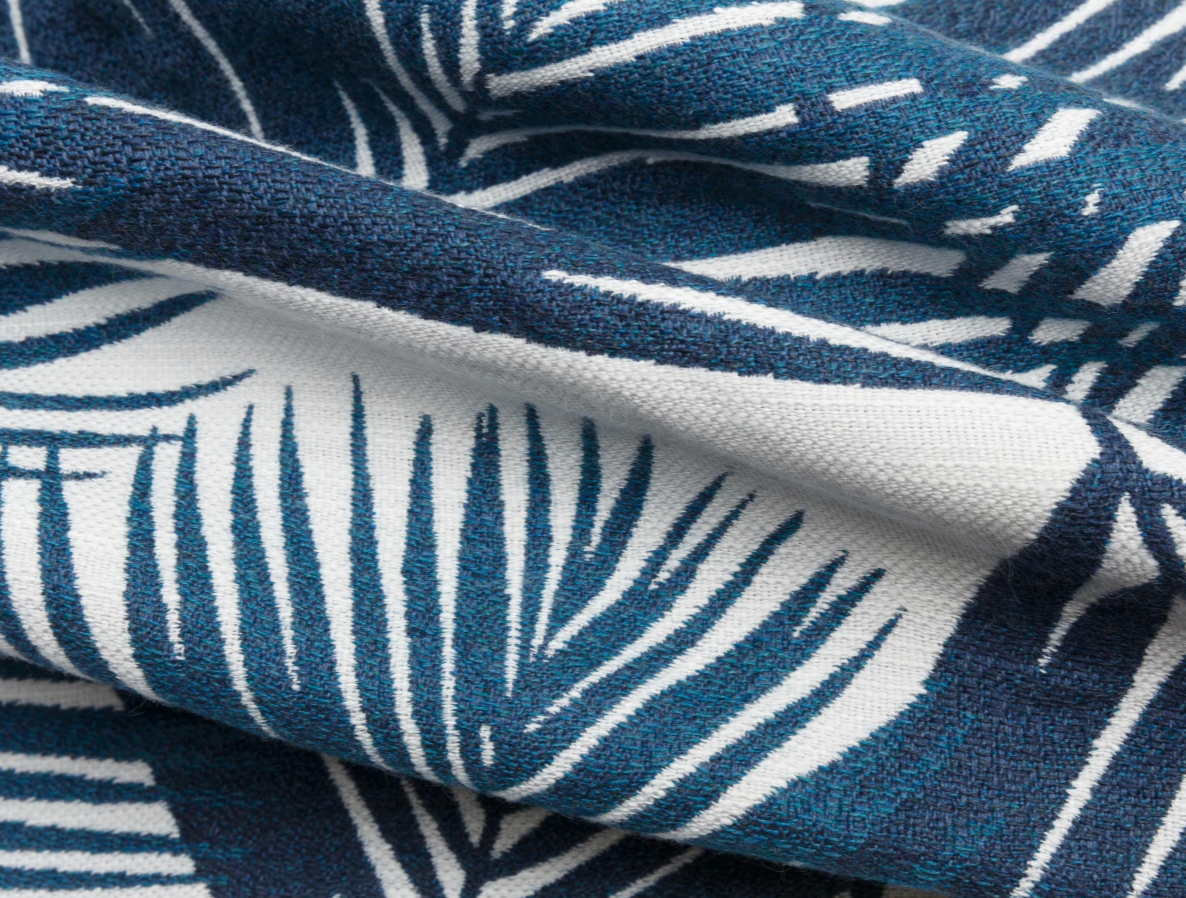 Yucca Pillow Cover in Blue, Indoor Outdoor Pillows