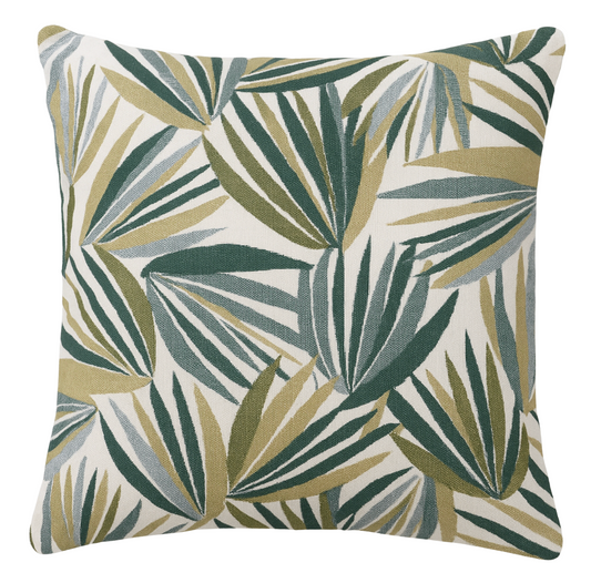 Palmetto Pillow Cover in Verdigris