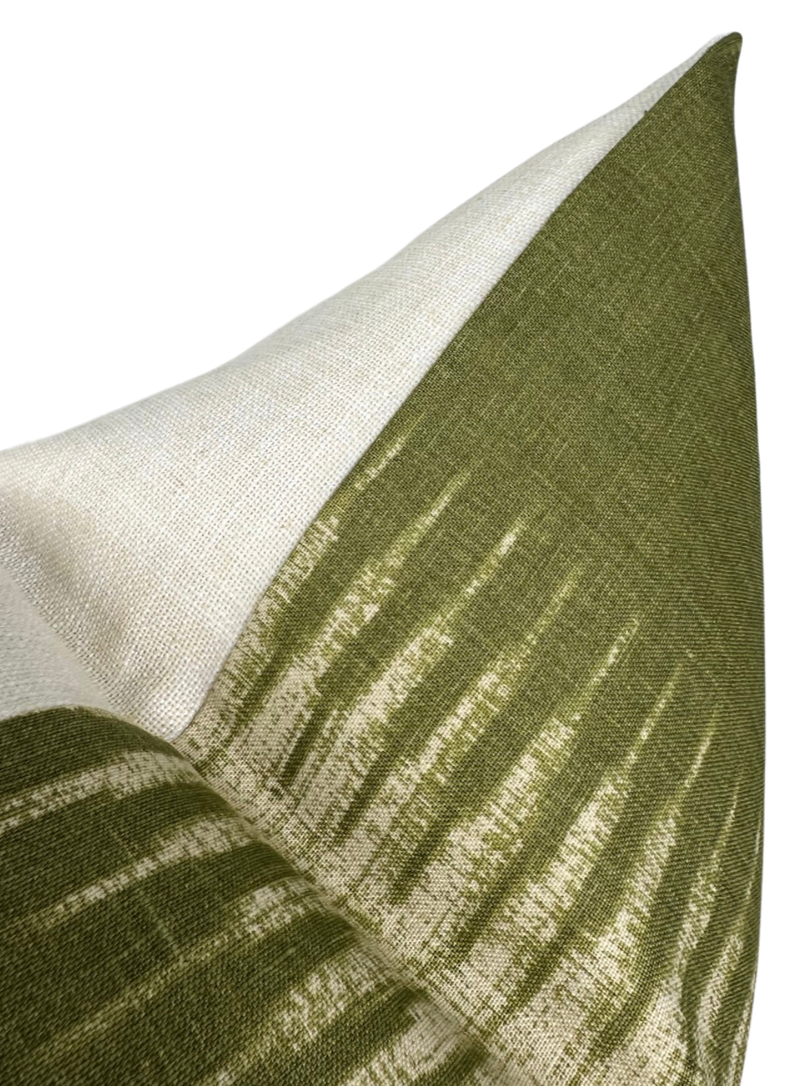 Ikat Pillow Cover in Olive Green