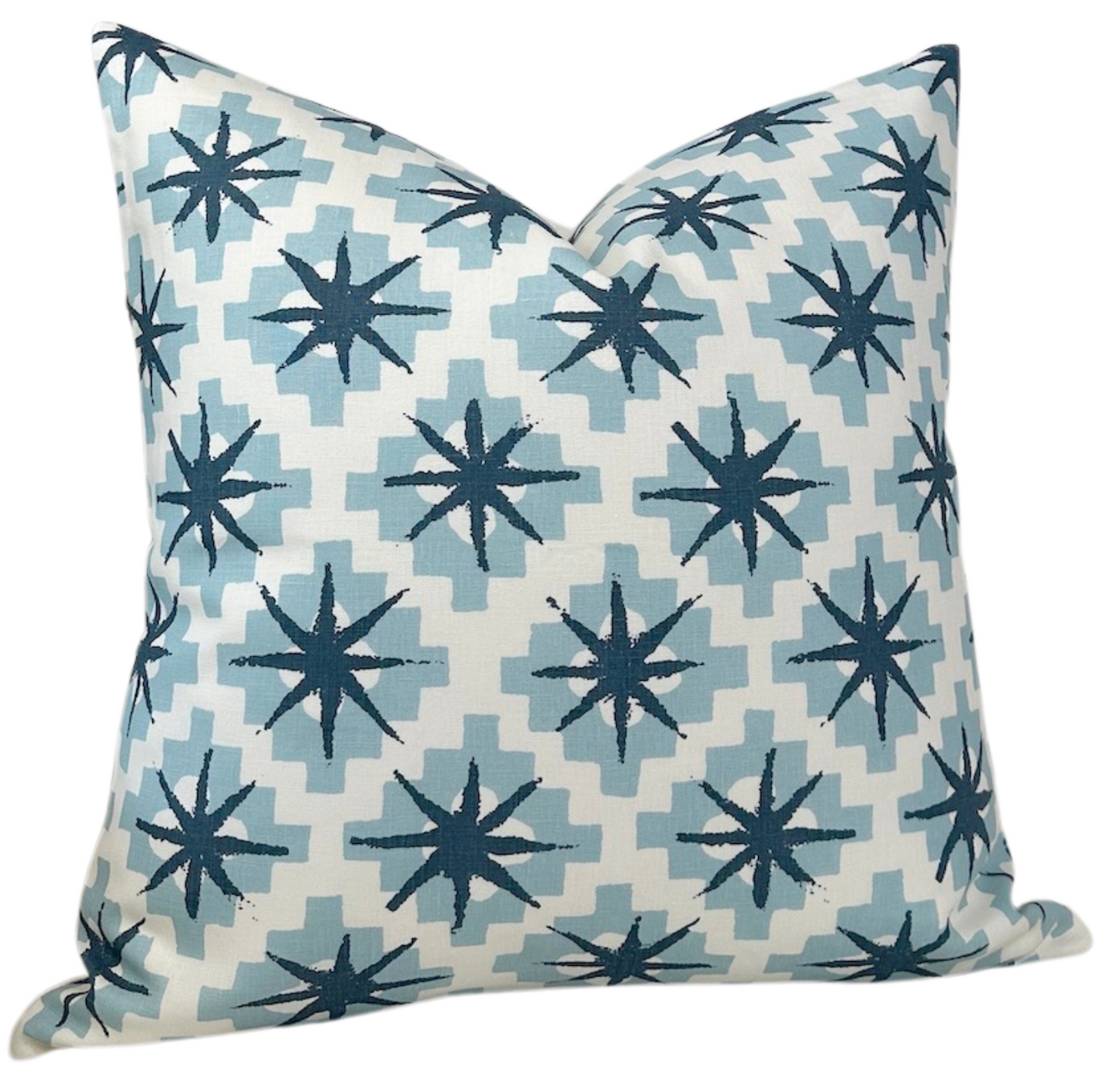 Starburst Pillow Cover in North Blue/Blue