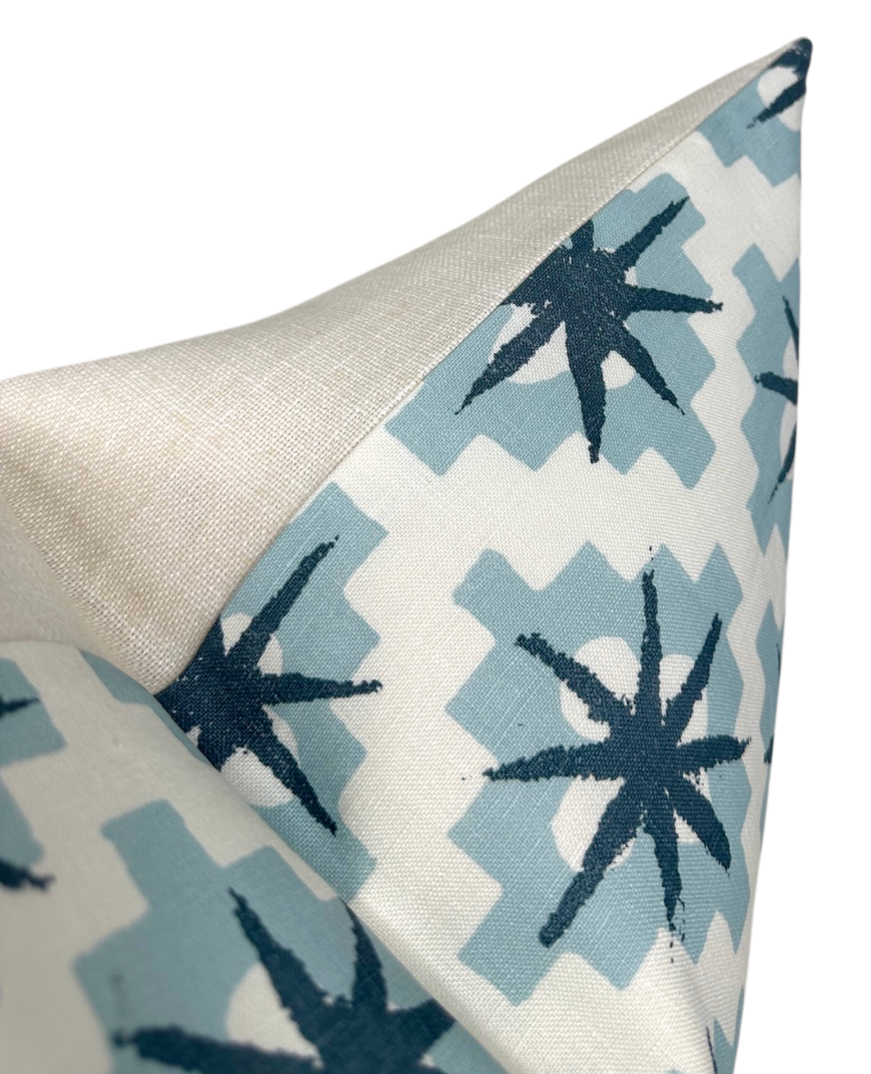 Starburst Pillow Cover in North Blue/Blue