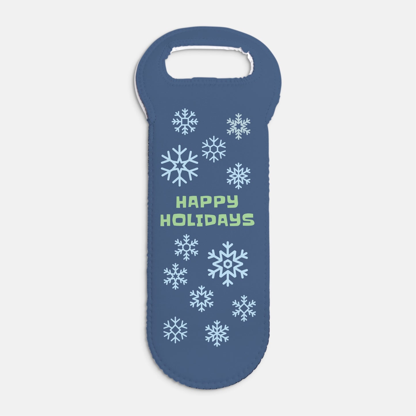 Happy Holidays Wine Tote
