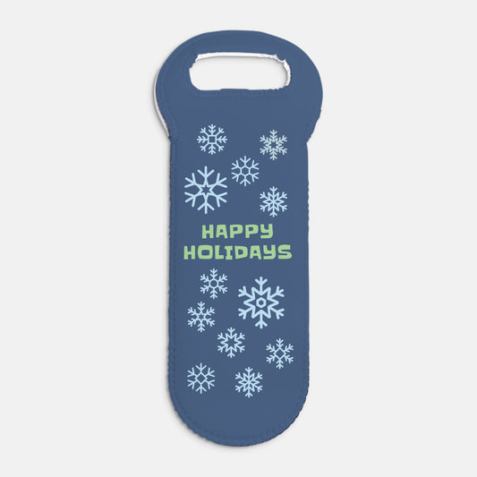 Happy Holidays Wine Tote
