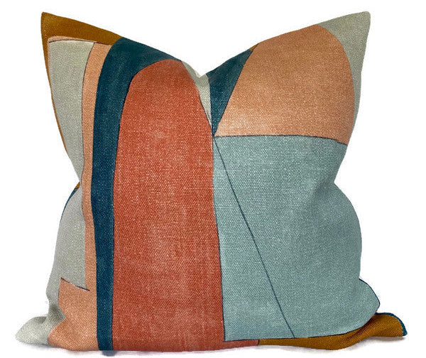 District Pillow Cover in Apricot