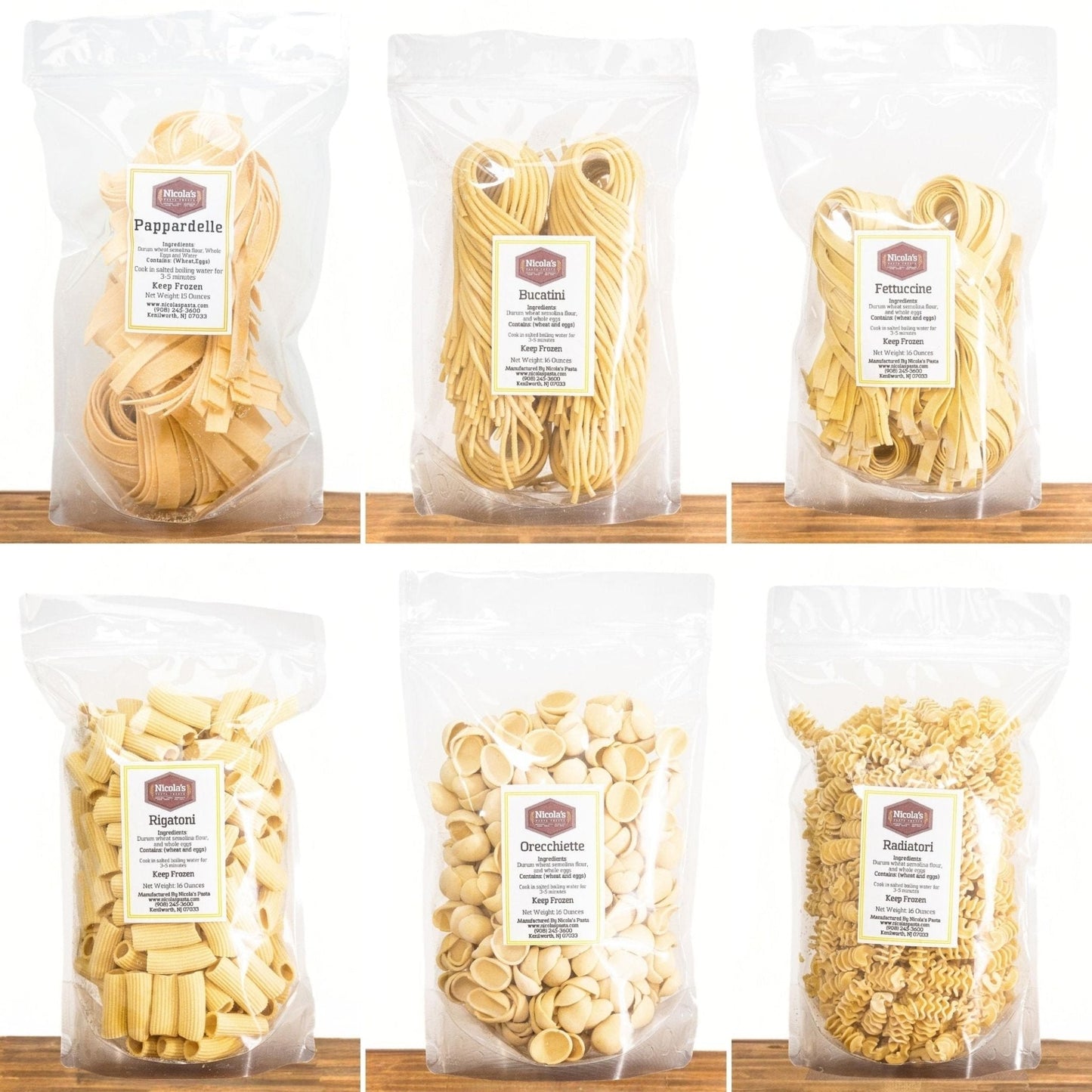 Bronze Die Farm Fresh Italian Pasta - Bundle of Six