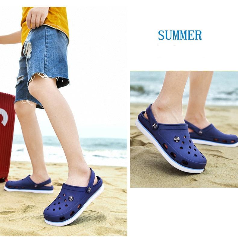 Men’s Lightweight Comfort Clogs — Breathable Summer Beach & Walking Shoes (multiple colors)