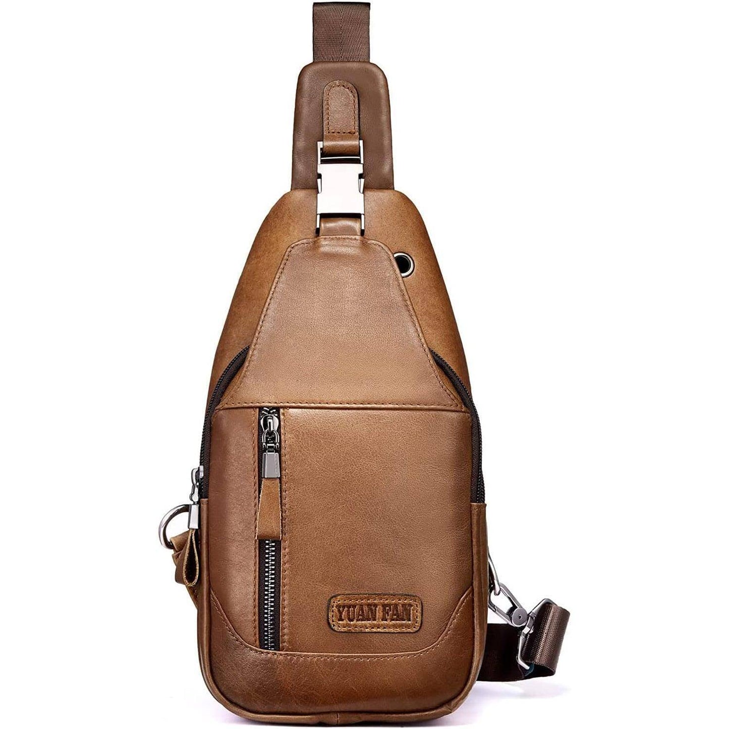 Executive Leather Sling Bag – Sophisticated & Functional