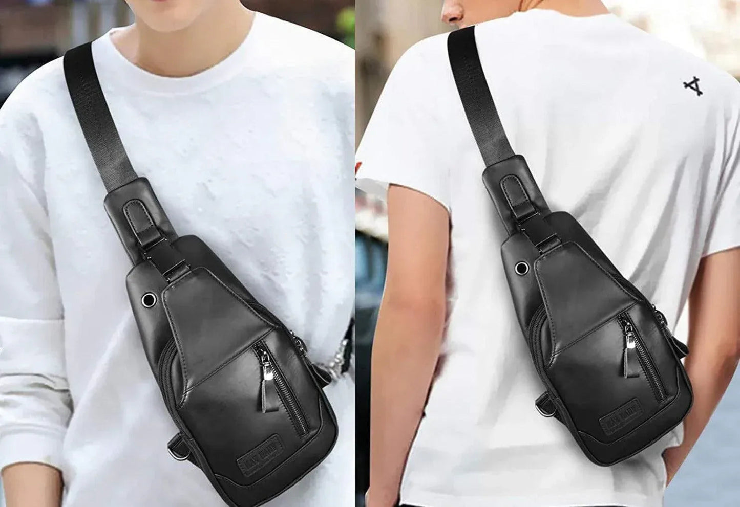 Executive Leather Sling Bag – Sophisticated & Functional