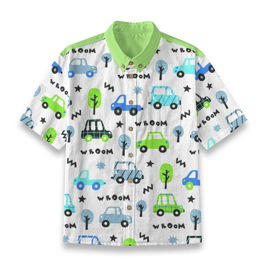 Kid's Shirt With Pocket - "Vroom"
