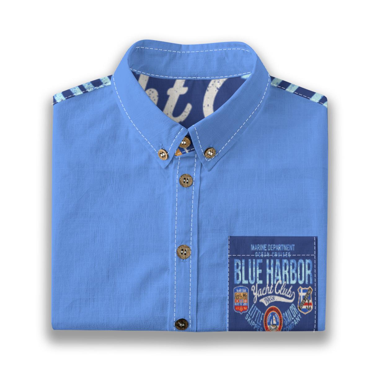 Kid's Shirt With Pocket - "Yacht Club 1968"