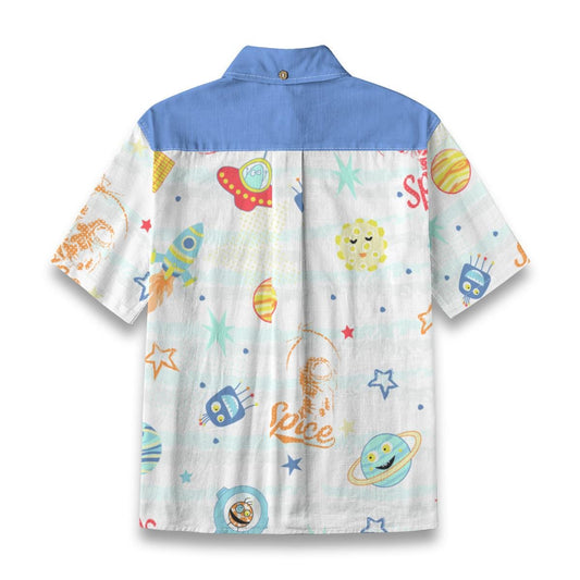 Kid's Shirt With Pocket - "Outer Space"