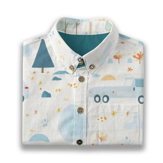 Kid's Shirt With Pocket - "The Neighborhood"
