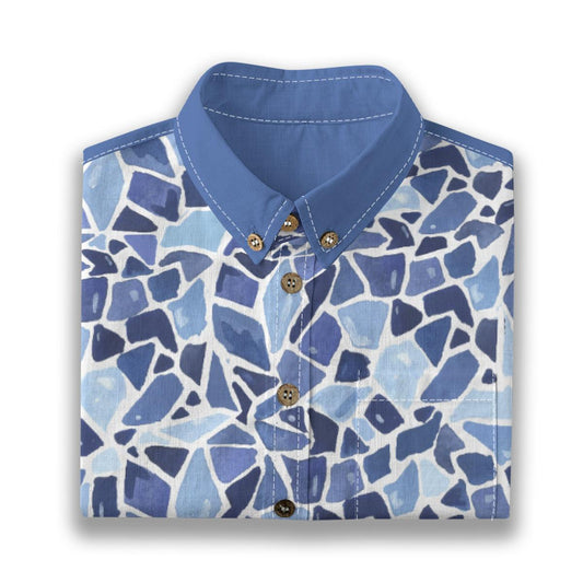 Kid's Shirt With Pocket - "Geometry"
