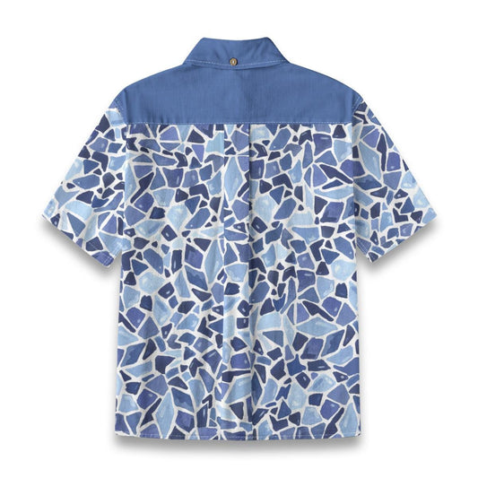 Kid's Shirt With Pocket - "Geometry"
