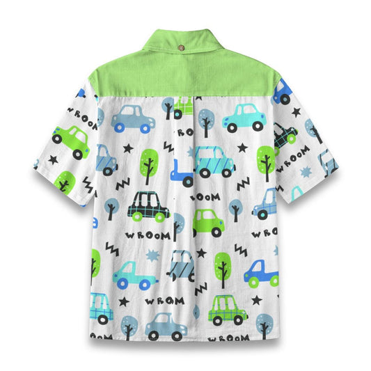 Kid's Shirt With Pocket - "Vroom"