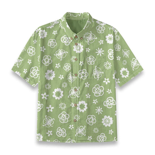 Kid's Shirt With Pocket - "Flower Power"