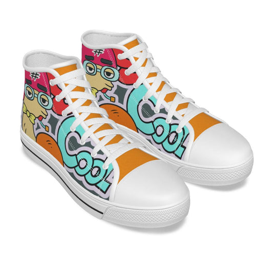 Kid's Canvas Hightop Shoes - "Cool is Cool"