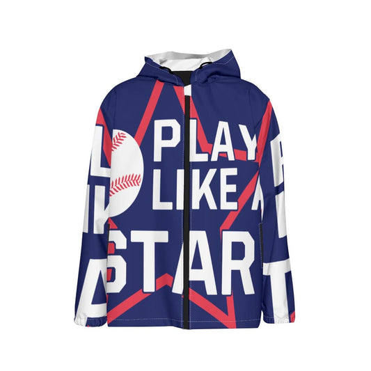 Kid's Waterproof And Windproof Jacket - "Play Like a Star"