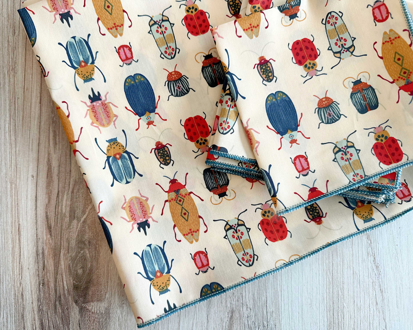 Beetle Cloth Napkins, set of four