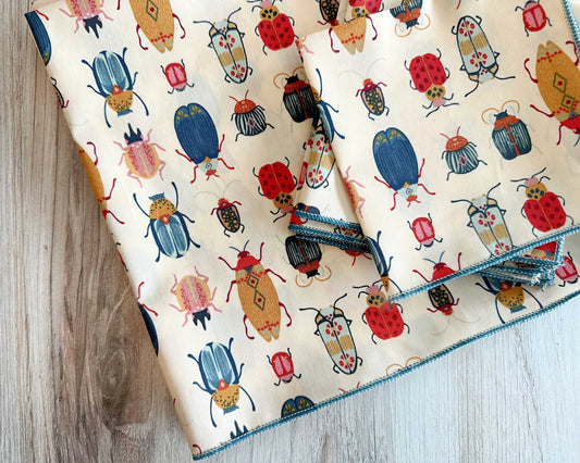 Beetle Cloth Napkins, set of four