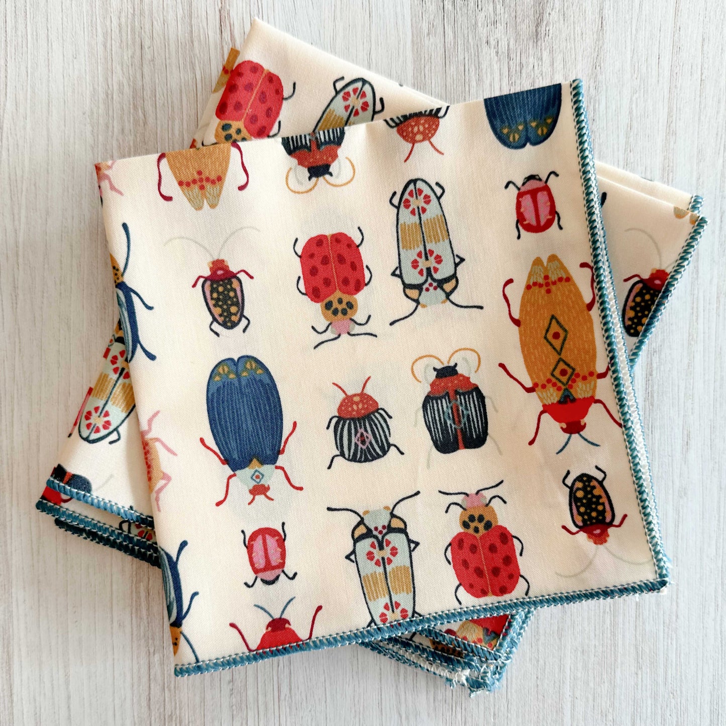 Beetle Cloth Napkins, set of four