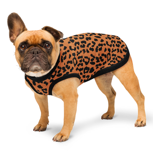 Knitted Pet and Dog Leopard Print Sweater