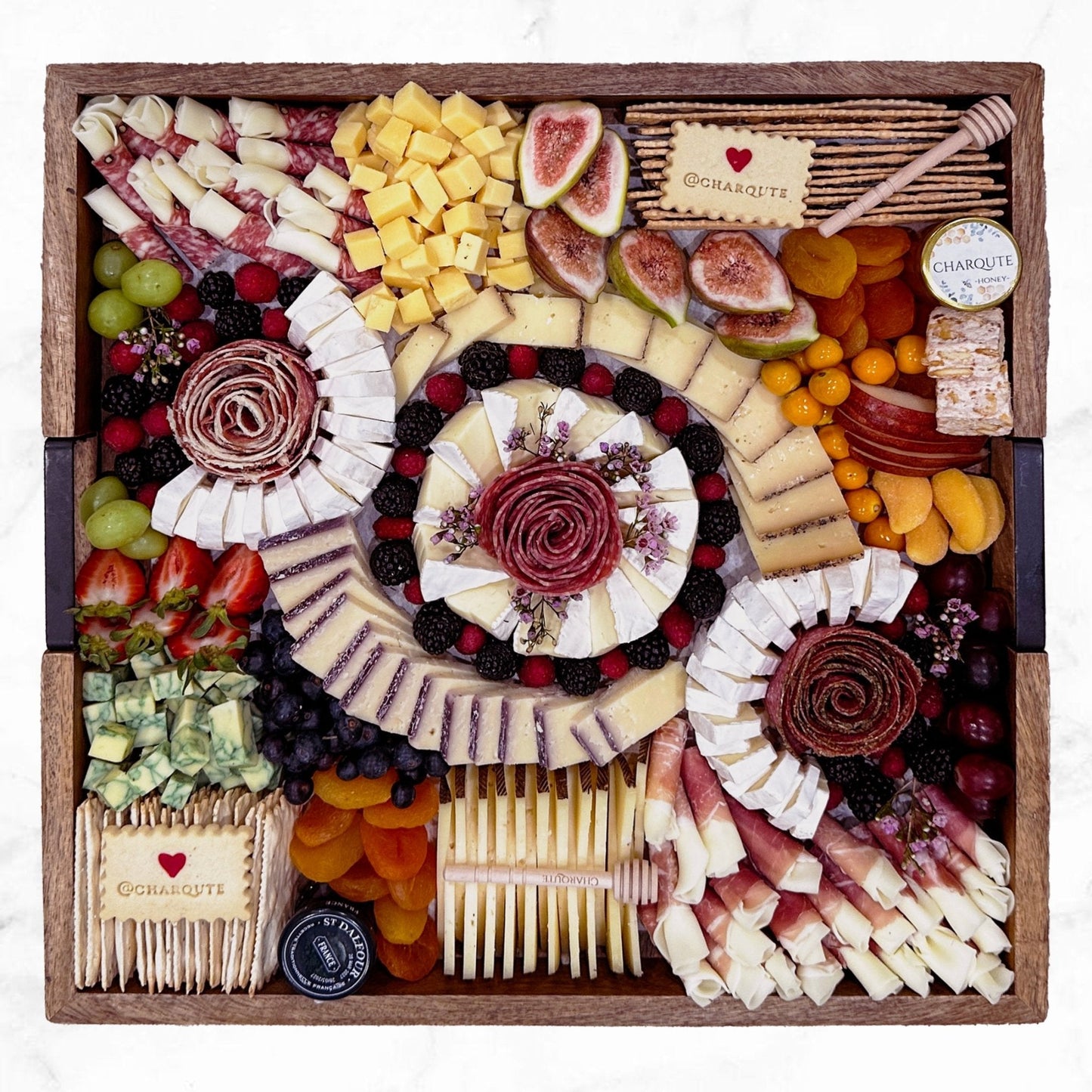Large Party Size Reusable Lazy Susan Charcuterie Board (15-18 People)