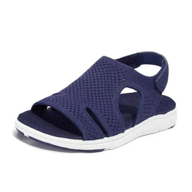 Women’s Dressy Casual Summer Sandals — Sleek Slip-On Square-Toe Style (Multiple colors)