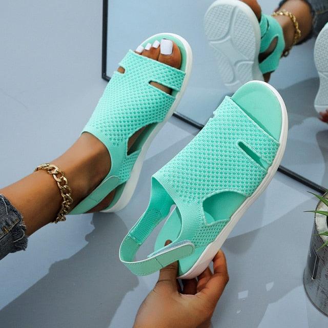 Women’s Dressy Casual Summer Sandals — Sleek Slip-On Square-Toe Style (Multiple colors)