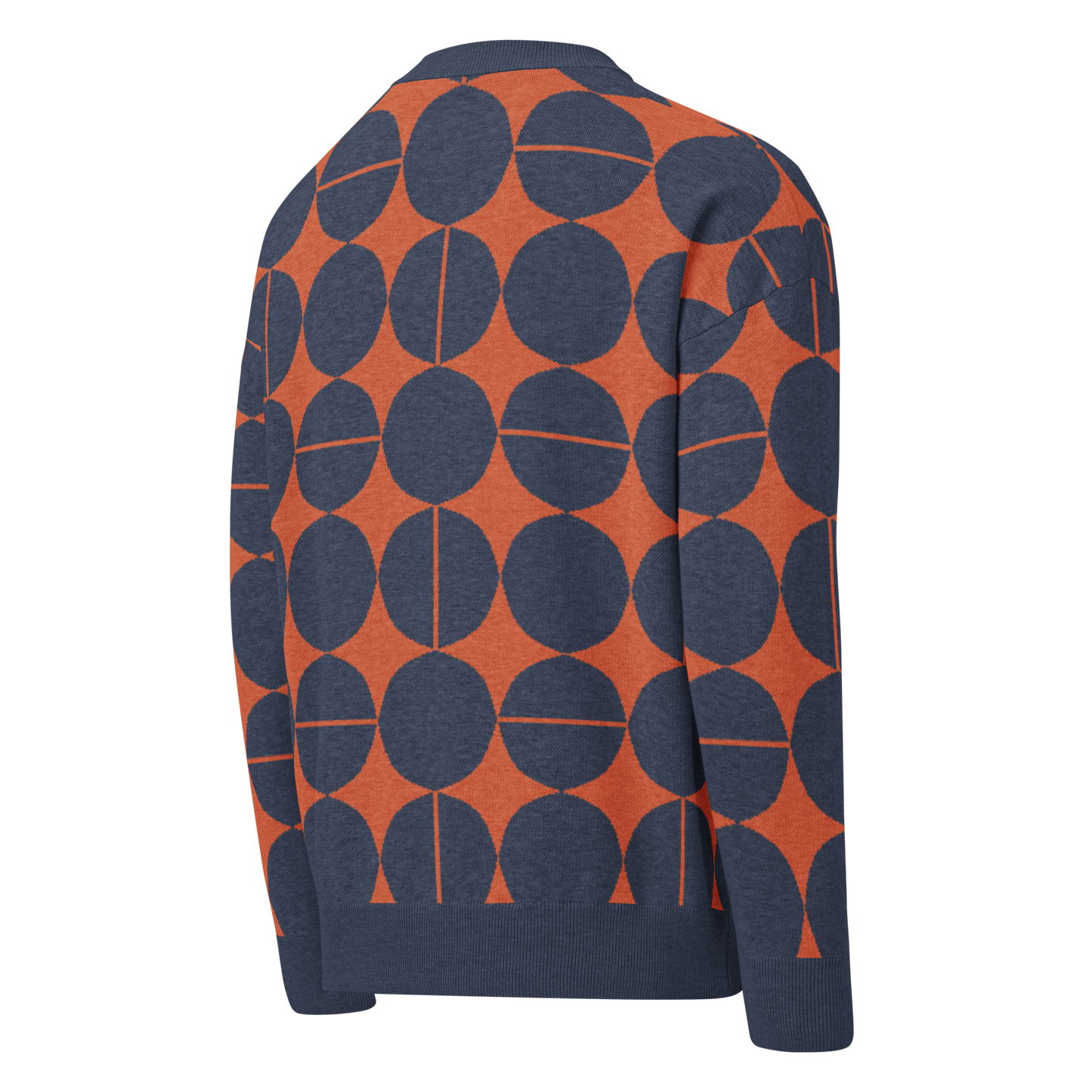 Relaxed fit knitted crew neck sweater - Bilbao Geo 1