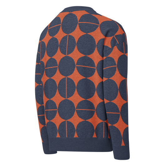 Relaxed fit knitted crew neck sweater - Bilbao Geo 1