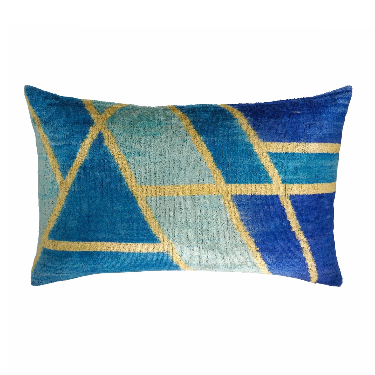 Synergy Silk Velvet Ikat Throw Pillow Cover 16 X 24