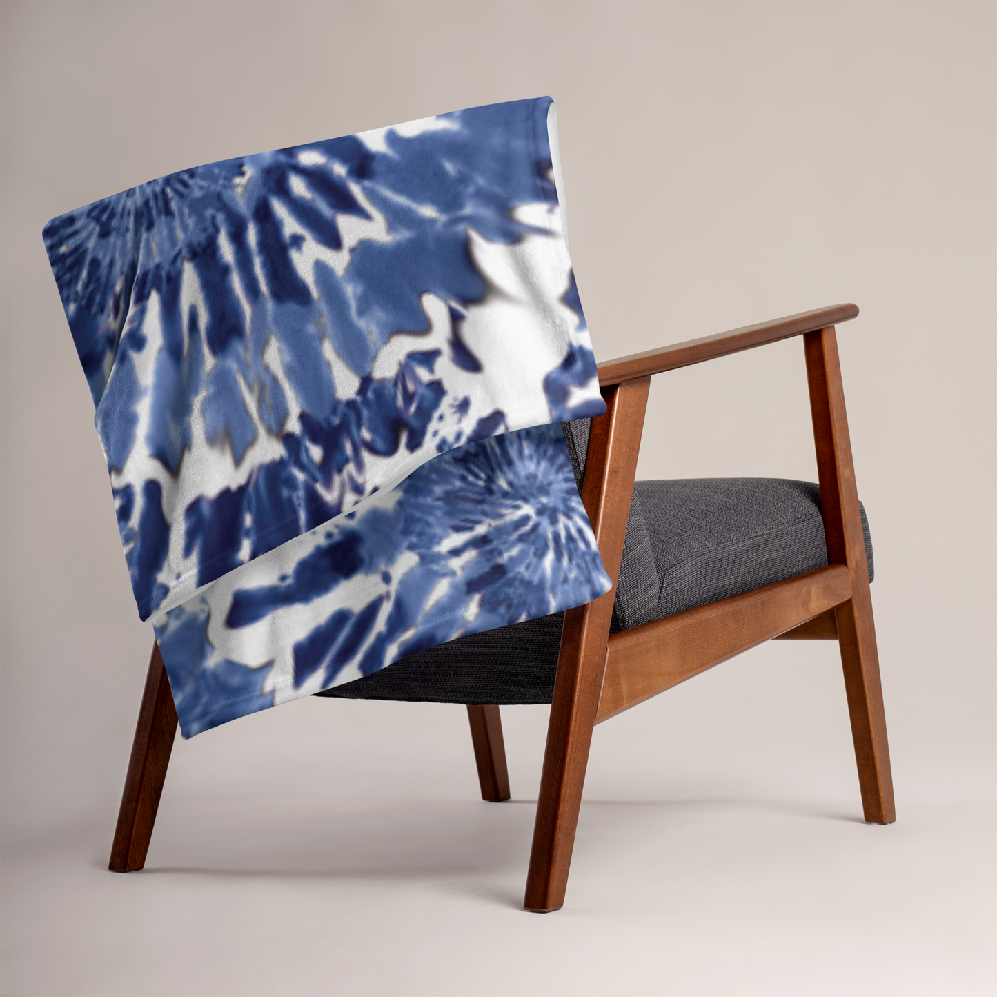 Throw Blanket - Blue Tie-Dye