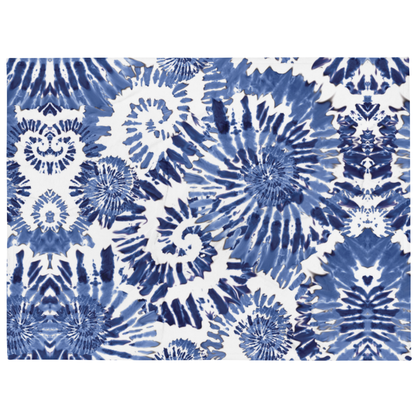 Throw Blanket - Blue Tie-Dye